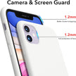 Compatible with Iphone 11 Liquid Silicone Case 6.1 Inch, Slim Liquid Silicone Case with Open Bottom Style Soft Gel Rubber Cover - White
